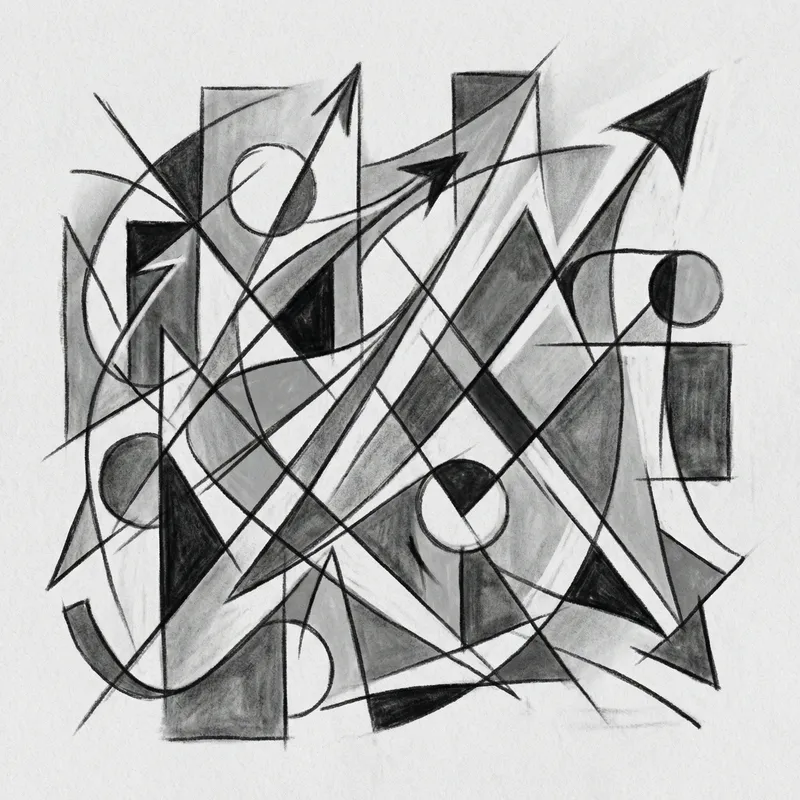 Minimalistic Financial Markets Art Representation Minimalistic Financial Markets Art Representation