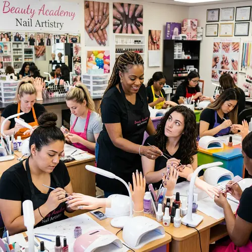 Beauty Training Academy: Vibrant Nail Artistry Class