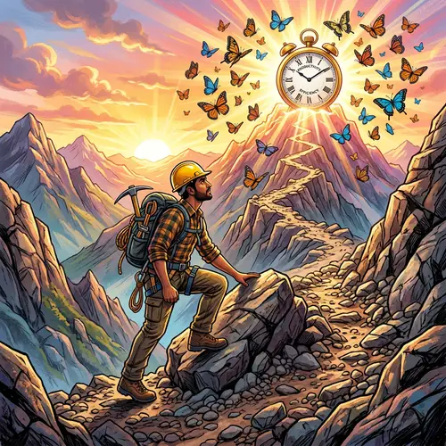 Overcome Struggle, Boost Productivity - Resilient Spirit Ascends Towards Peak