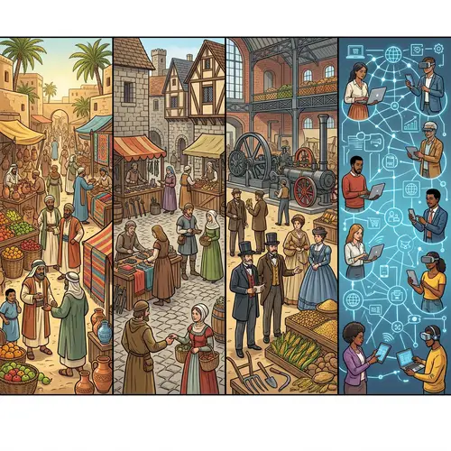 Evolution of Markets: From Ancient Bazaars to Modern E-commerce