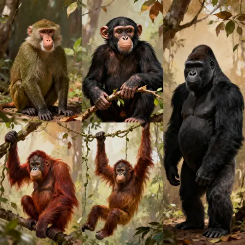 Explore Baboons, Chimps, Orangutans, and Gorillas