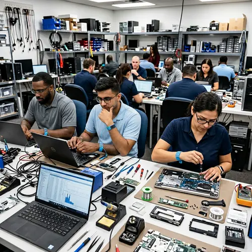 Professional Computer Technicians at Work | Tech Service Center