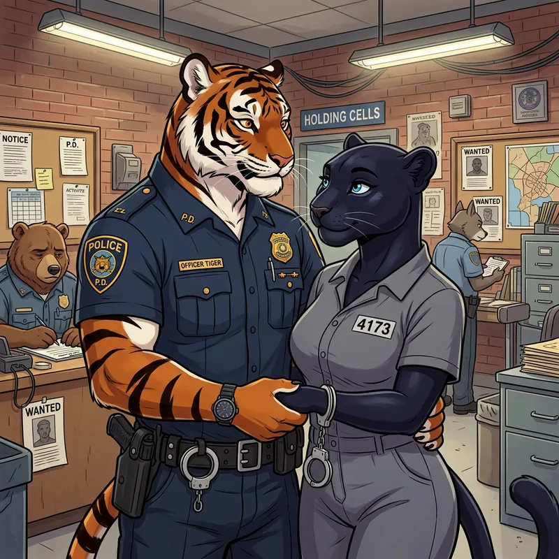 Bengal Tiger & Black Panther Fursona Love Story