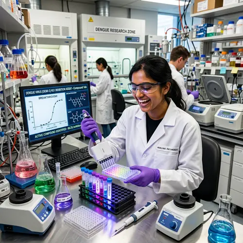 Advanced Research Lab | Excited PhD Student | Dengue Breakthrough