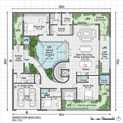 Future House Floor Plan Design in Dubai