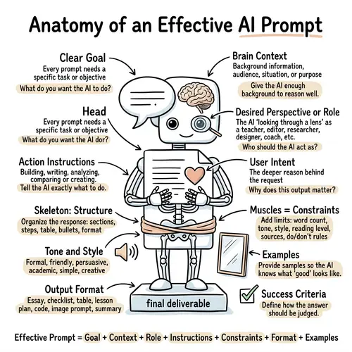 Anatomy of an Effective AI Prompt Infographic