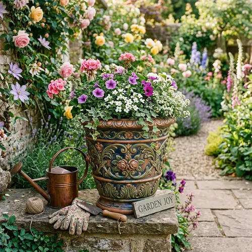 Ornate Flower Pot for Gardening Enthusiasts