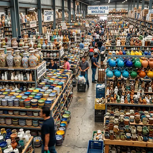 Vibrant Ceramic Wholesale Market: Bowls, Plates, Vases & More