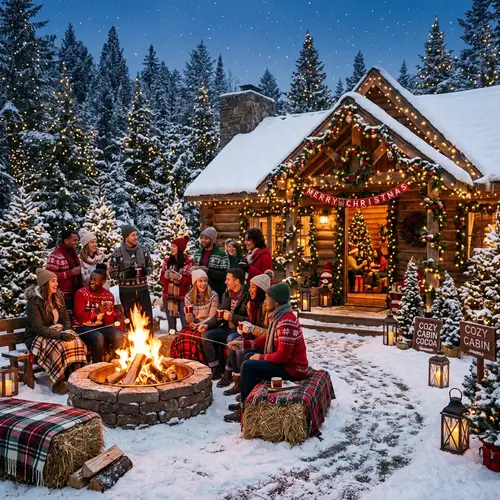 Magical Christmas-Themed Party with Rustic Elements