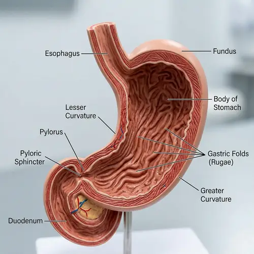 Detailed Human Stomach Anatomy Model | Organ Structure Visualization