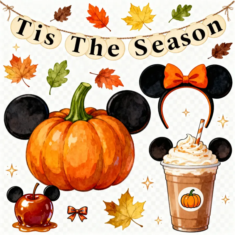 Cute Fall & Halloween Cartoon Illustration Cute Fall & Halloween Cartoon Illustration
