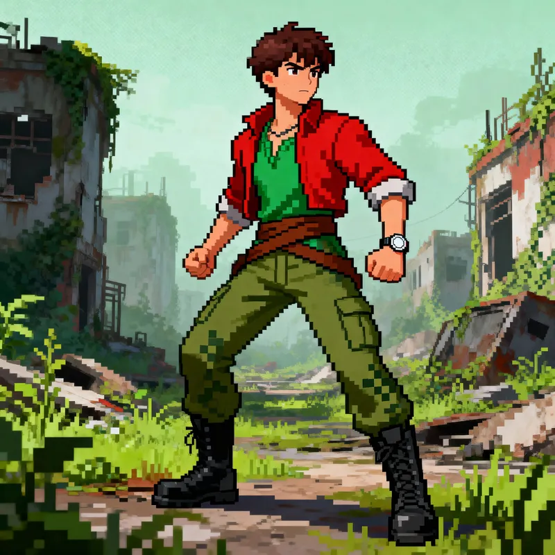 Brave Biology Student in a Post-Apocalyptic World