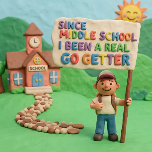 Whimsical Claymation: A Go-Getter's Journey