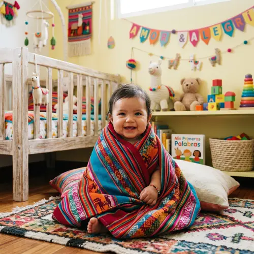 Genera un bebé peruano - Smiling Infant Portrait