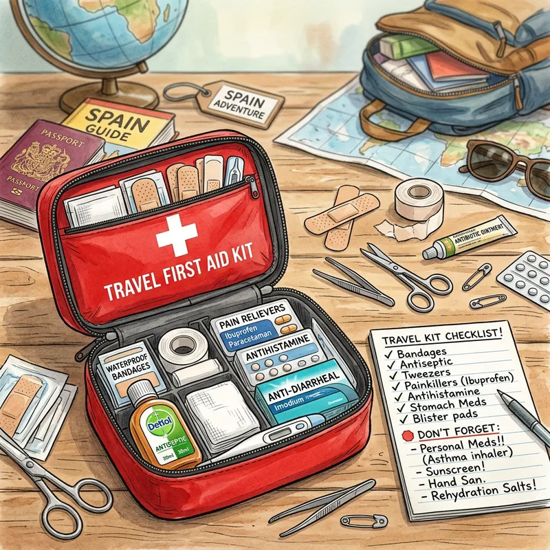 Travel First Aid Kit - Essential Vacation Supplies