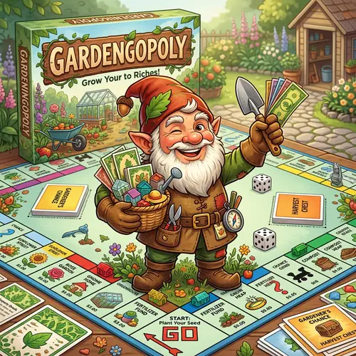 Gardening Monopoly Game Mascot