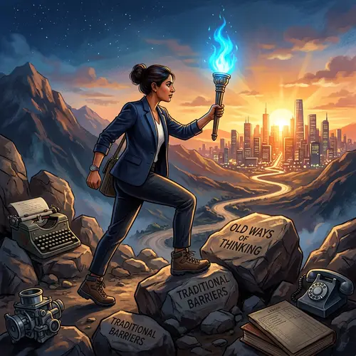 Achieving Success through Boldness and Innovation - Inspiring Image