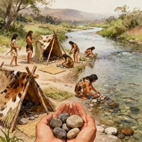 Hunter Gatherers Settling by the River