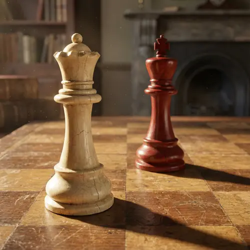 Checkmate: Queen vs King in Stunning Detail