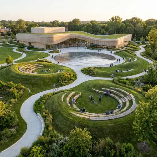Dynamic Green Spaces around Theater | Interaction & Communication