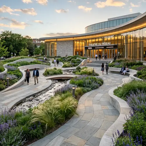 Theater Front Gardens: Fluidity and Connection Inspired by Waves