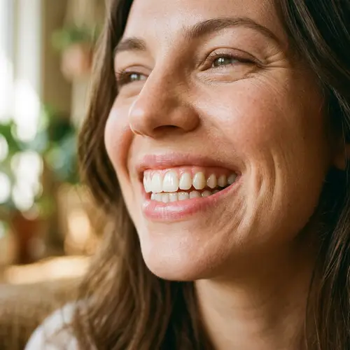 Warm and Friendly Smile with Perfectly Aligned Teeth