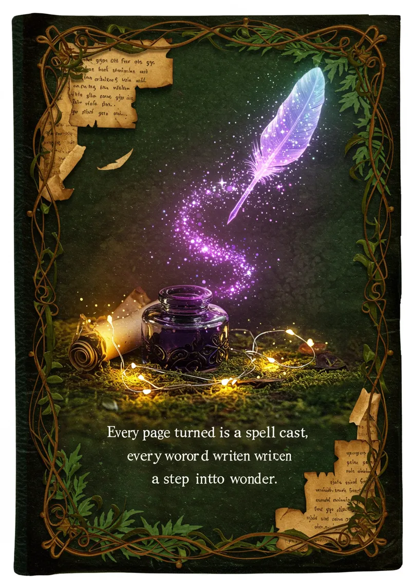 Magical Journal Back Cover Design