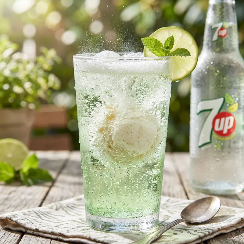 7-Up Ice Cream | Summer Treat with Sparkling Twist