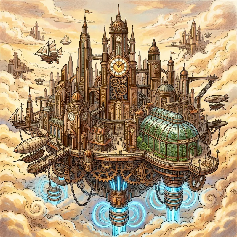 Cloud City: A Steampunk Art Déco Marvel