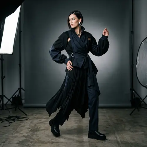 Contemporary Fashion on Professional Model