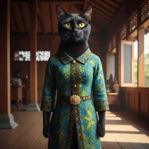 Indonesian Batik Cat: A Unique Character