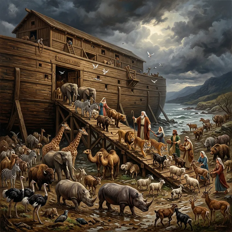 Noah's Ark: Family and Animals on the Journey Noah's Ark: Family and Animals on the Journey