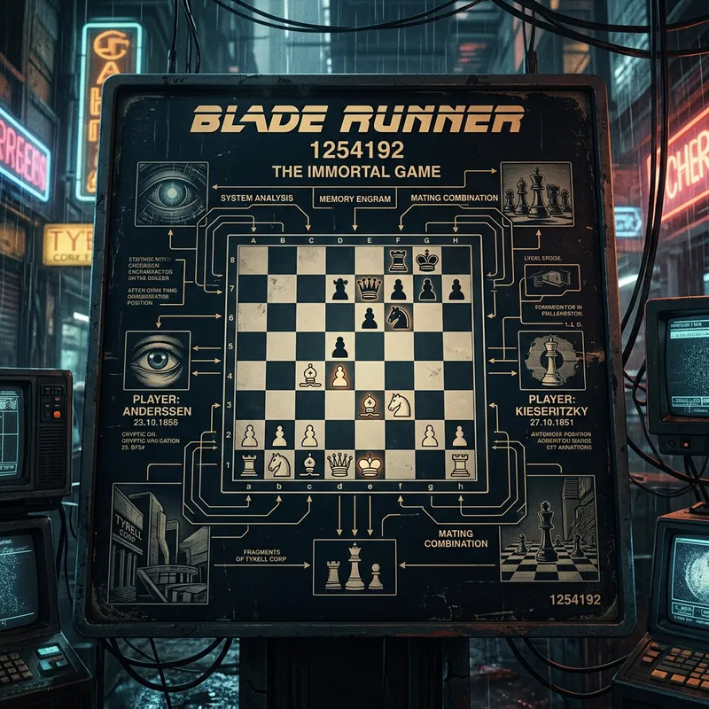 Immortal Game Chess Position in Blade Runner Immortal Game Chess Position in Blade Runner