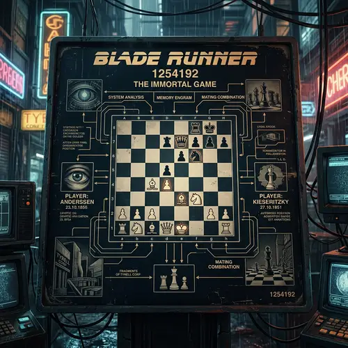 Immortal Game Chess Position in Blade Runner