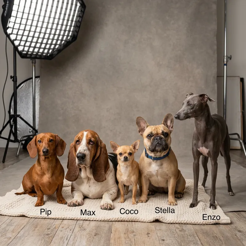 Adorable Dog Photos: Dachshund, Basset Hound, Chihuahua, Italian Greyhound & French Bulldog Adorable Dog Photos: Dachshund, Basset Hound, Chihuahua, Italian Greyhound & French Bulldog