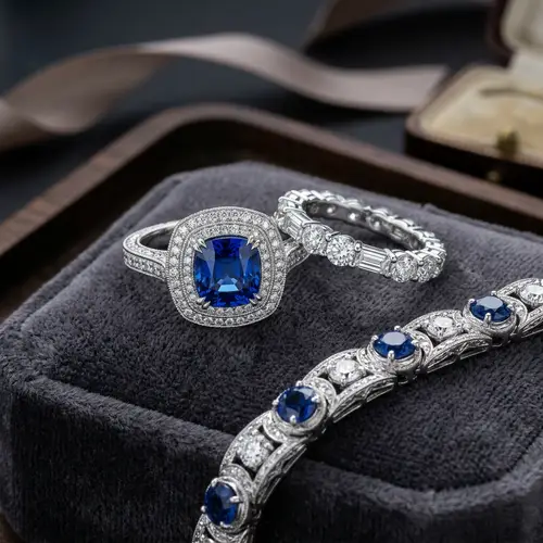 Exquisite Gold Ring with 14 Baguettes in Modern Design