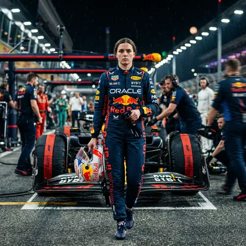 Ultra-Realistic Formula 1 Driver Portrait