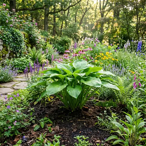 Lush Green Plant in Serene Setting | Nature's Beauty