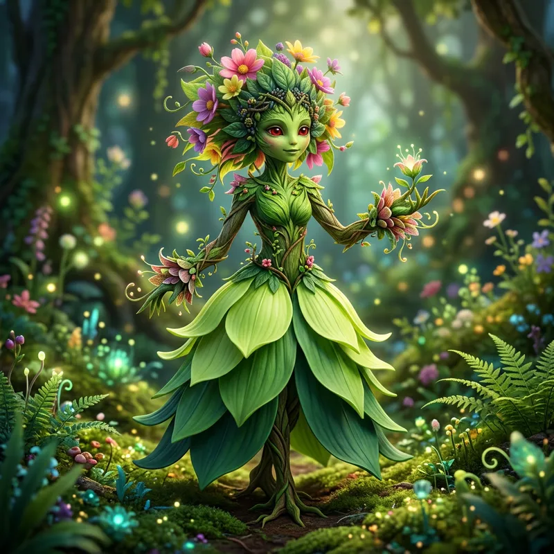 Captivating Lilligant - Enchanting Green Plant Creature Captivating Lilligant - Enchanting Green Plant Creature