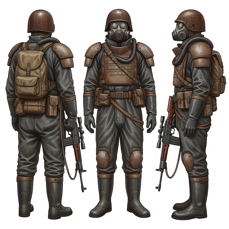 Metro 2033 Character Concept Art | Old Illustration Style