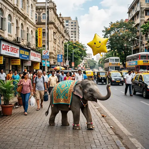 Cute Elephant in the City - Adorable Sightings