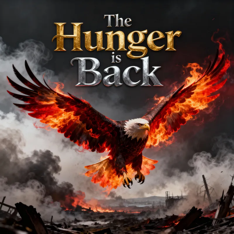 Dystopian Eagle Art: Strength and Rebirth