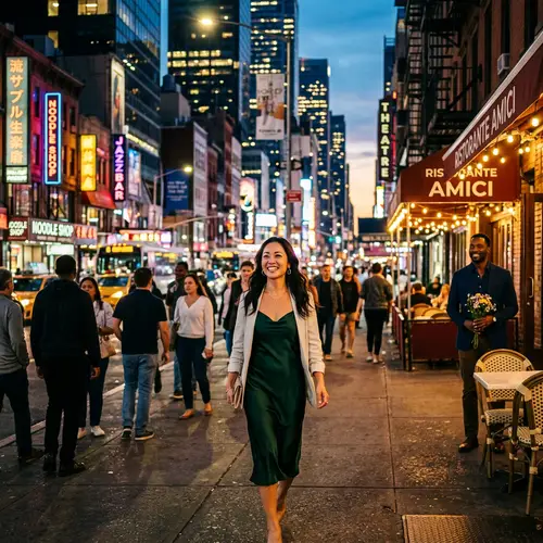 Hope and Romance in a Sprawling City - Asian Woman's New Beginning