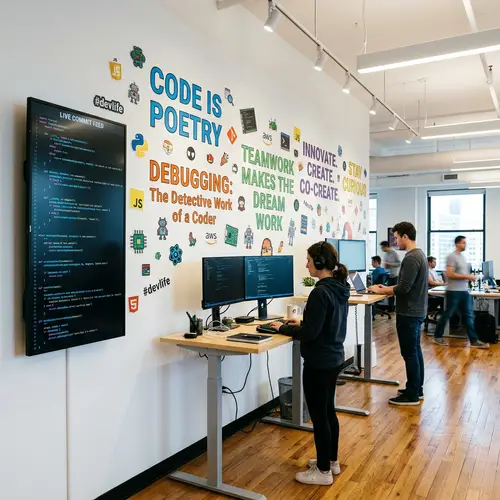 Creative Software Office Wall Design