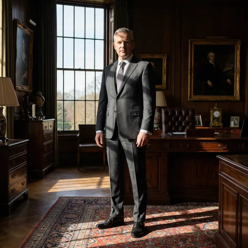 Wealthy Man in Elegant Setting