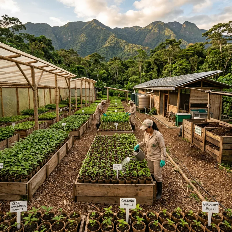 Eco-Friendly Forest Nursery in Caquetá