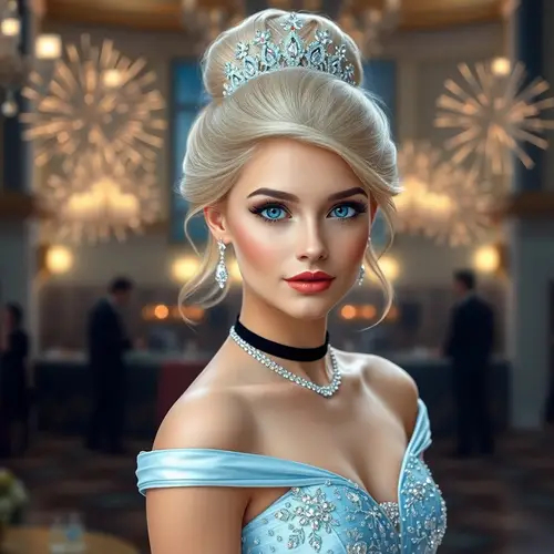 Modern Cinderella: A Stunning Portrait in 8K