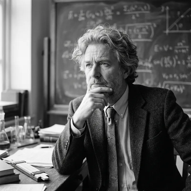 Albert Einstein: Captured in Black and White - Historical Portrait