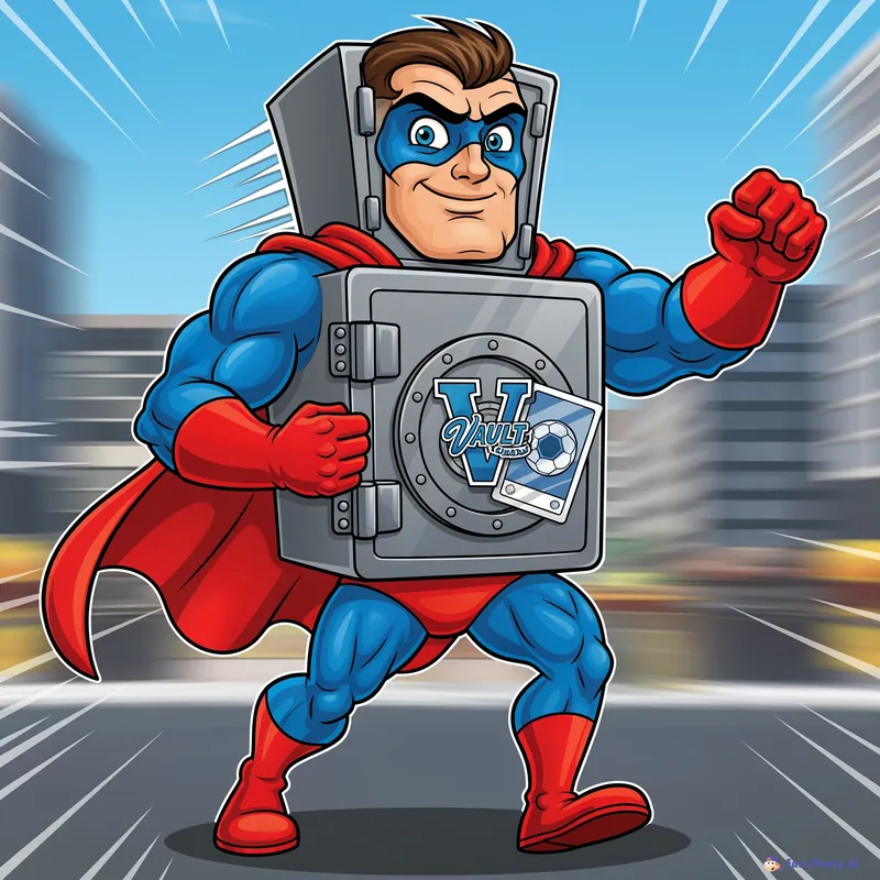 Vault Mascot for Sports Card Reselling