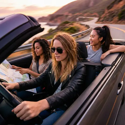 Girls Driving Sports Car | High Speed Adventure